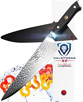 DALSTRONG Chef's Knife - 10.25" - Large - Shogun Series X Professional Gyuto - Japanese VG10 67-Layers - Hammered Finish - Sheath