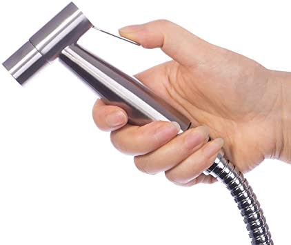 RV Rhodes Premium Stainless Steel Bathroom Handheld Bidet Toilet Sprayer - Shattaf Sprayer Best Used for Personal Hygiene and Potty Toilet Spray - Perfect Bottom Cleaner Spray & Shower Attachment