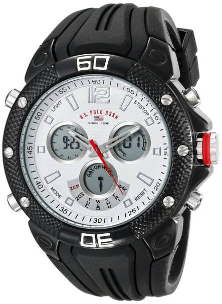 U.S. Polo Assn. Sport Men's US9501 Analog-Digital Display Analog Quartz Black Watch