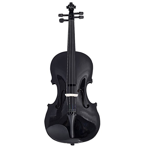 Goplus Durable 4/4 Full Size Natural Acoustic Violin Fiddle with Case Bow Black New