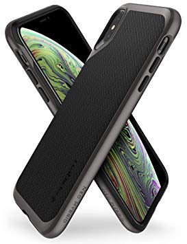 Spigen [Neo Hybrid] iPhone XS Case with Flexible Herringbone Pattern Protection and Reinforced Hard Bumper Frame for iPhone XS (2018) iPhone X (2017), 5.8-inch - Gunmetal