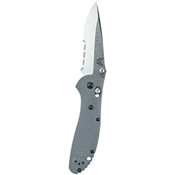 Benchmade Griptilian 551-1 Knife, Drop-Point, Gray Handle