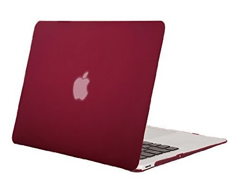 Mosiso Macbook 12 Case Retina Display 12 Inch Laptop Computer 2015 Release Hard Shell Protective Case Smooth Matte Finish Wine Red