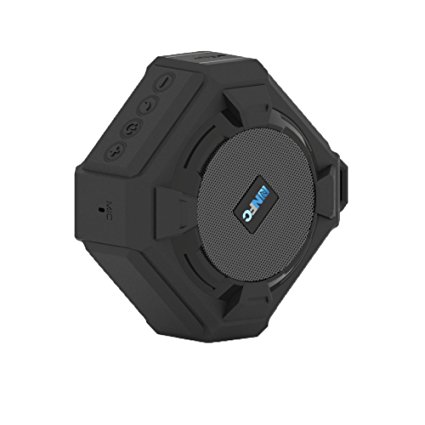 OuTera Ulta-Portable Bluetooth Speakers Wireless Speakers V4.1 for Outdoor / Shower, Waterproof Shockproof Dustproof Works with iPhone, iPad, Samsung, Nexus, Laptops Black