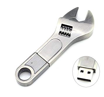 WooTeck 32GB Metal Wrench USB Flash Drive Pendrive Silver