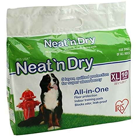 IRIS Neat 'n Dry Premium Pet Training Pads, Extra Large
