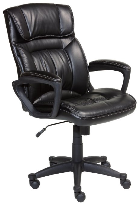 Serta 43505 Faux Leather Executive Chair Black