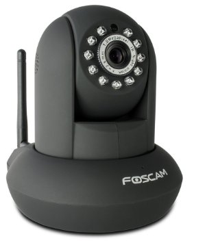 Foscam FI9821W V2 Megapixel HD 1280 x 720p H264 WirelessWired PanTilt IP Camera with IR-Cut Filter - 26ft Night Vision and 28mm Lens 70 Viewing Angle - Black Certified Refurbished