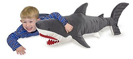 Melissa & Doug Giant Shark - Lifelike Stuffed Animal (over 3 feet long)