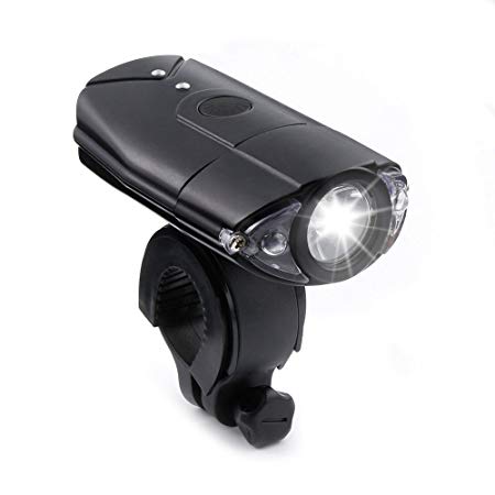 Thorfire Bike Light, USB Rechargeable Bicycle Headlamp, Super Bright LED Water Resistant Bike Headlight, 1200 lumen, 2000mah Lithium Battery, 3 Light Mode Options