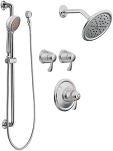 Moen TS270BN ExactTemp Transfer Vertical Spa Trim Kit Without Valve (Brushed Nickel)