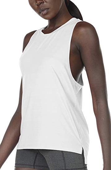 icyzone Workout Tank Tops for Women - Running Exercise Muscle Tank Sports Gym Yoga Tops Athletic Shirts