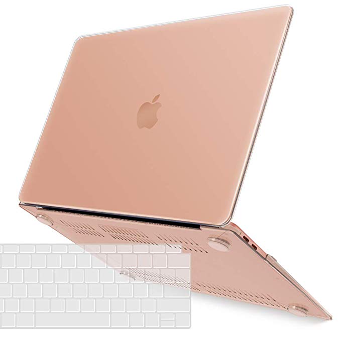 iBenzer MacBook Air 13 Inch Case 2018 Release New Version A1932, Soft Touch Hard Case Shell Cover for Apple MacBook Air 13 Retina with Touch ID with Keyboard Cover, Crystal Clear, MMA-T13CYCL 1