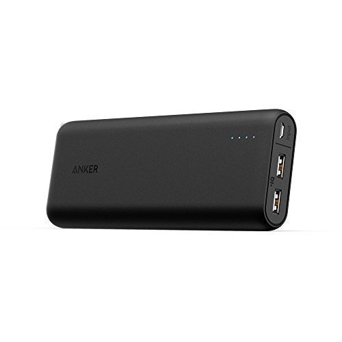 Anker PowerCore 15600 mAh Super High Capacity Battery Pack Power Bank with Most Powerful 4.8 A Output and PowerIQ Technology for Smartphones - Black