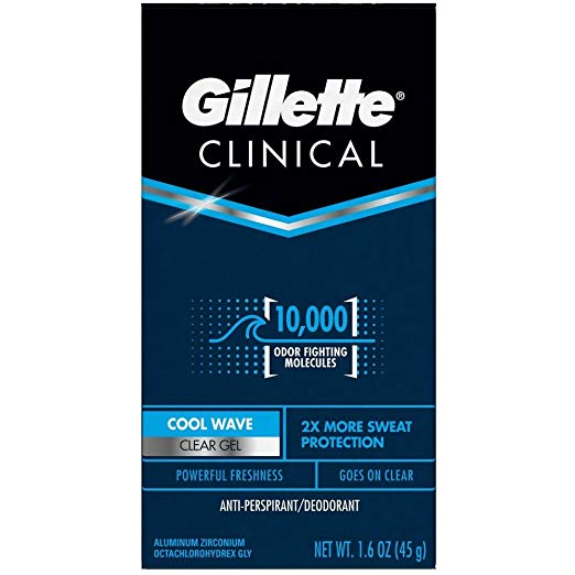 Gillette Clinical Clear Gel Cool Wave Anti-Perspirant/Deodorant 1.6 oz