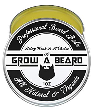 Beard Balm 1oz, Leave-in Conditioner & Softener for Men Care, Best Facial Hair & Mustache Grooming Wax, Great for Smooth & Moisturize, Natural & Organic.