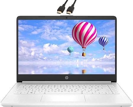 HP 2022 Newest Premium 14" Laptop| Intel Celeron N4020 8GB RAM 320GB(64GB SSD  256GB Card)| Webcam HDMI Wi-Fi| 1 Year MS 365| LIONEYE Bundle| White