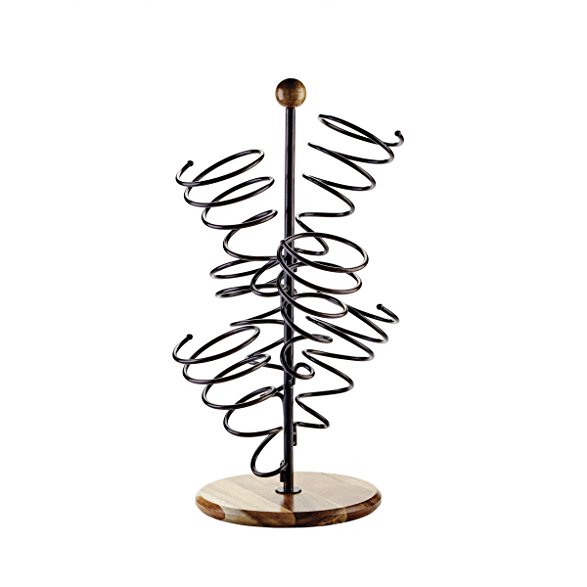 Gourmet Basics by Mikasa Metal Spiral Wine Bottle Holder