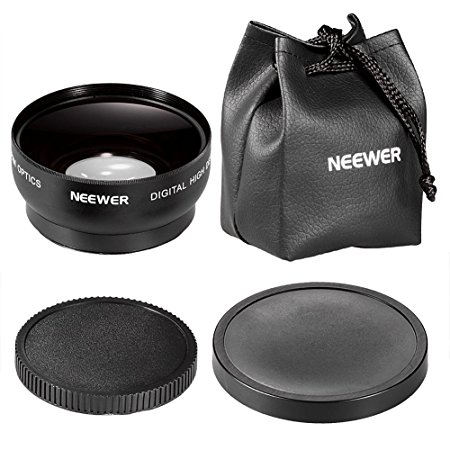 Neewer 52MM 0.45X Wide Angle High Definition Lens with Macro for NIKON D5300 D5200 D5100 D5000 D3300 D3200 D3000 D7100 D7000 DSLR Cameras