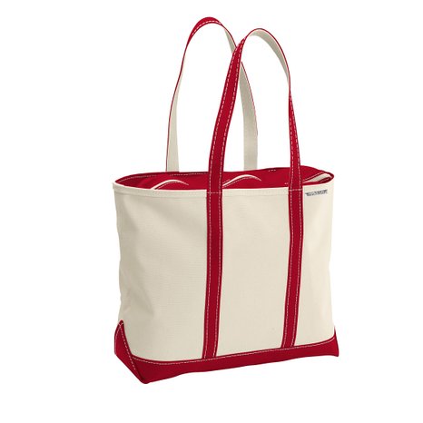 Deluxe XL and Large Heavy Duty 24oz Natural Canvas Boat Tote / Beach Bag