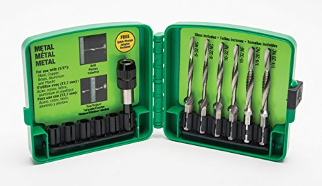Greenlee LDTAPKIT Long Drill Bit Kit with Quick Change Adapter (6-Piece)