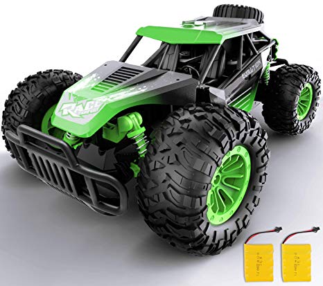 Gizmovine Remote Control Car, 1:14 Large Size High Speed Racing Off Road RC Cars with 2 Rechargeable Batteries, Waterproof RC Monster Trucks Electric Toy Vehicle Drift Car for Boys Teens Adults