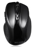 Perixx PERIMICE-711 Wireless Ergonomic Mouse - 24G - Up to 30 Ft Operating Range - Nano Receiver - Ergonomic Right Handed Design - 10001600 DPI Optical Resolution - OnOff Switch - Piano Finish Design - 2AAA Brand Batteries