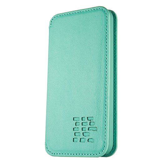 Ed Hicks Thin Nappa Leather Double Shield Case for Apple iPhone SE / 5 / 5S - Turquoise Blue