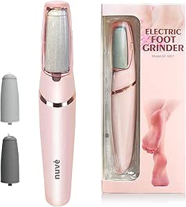 Nuve Smooth Pedicure Wand, Electric Callus Remover for Feet, Portable Smooth Pedicure Stick, Callus Removal Tool, Waterproof, for Treating Dry Cracked Heels, Calluses and Dead Skin. (Pink)