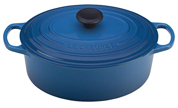 Le Creuset of America Enameled Cast Iron Signature Oval Dutch Oven, 8 quart, Marseille