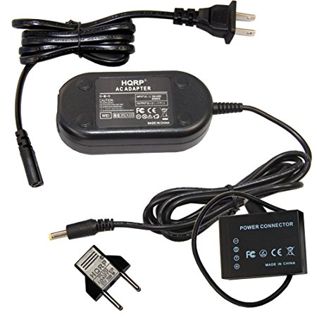 HQRP Kit AC Power Adapter for Fujifilm AC-9V CP-W126 Replacement X-E2 X-E2S X-Pro2 X-T10 Digital Camera   Euro Plug Adapter