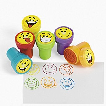 Goofy Smile Silly Face Stamps [Toy]