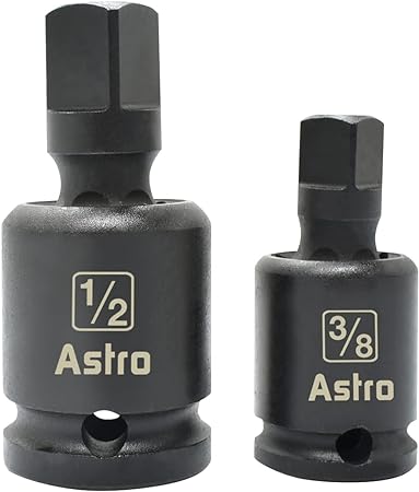 Astro Tools 78342 3/8" & 1/2" Pinless Universal Joint Impact Adapters