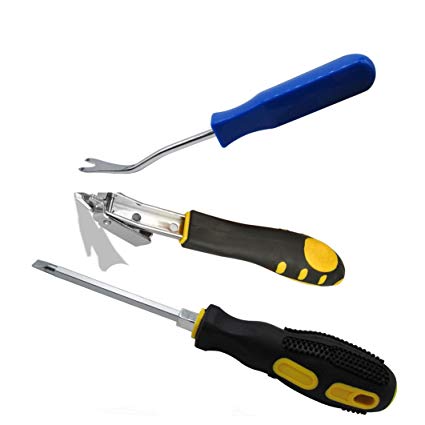 Anianiau Upholstery Staple Remover,Tack Puller Tool And Screwdriver,Ergonomic Handle.Saves You Hours