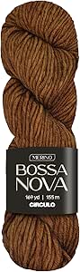 Circulo Bossa Nova Yarn, 100% Superwash Merino Wool - Premium, Soft, Durable - Worsted Weight, 169 Yards - Color: 7529 - Terracota