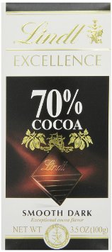 Lindt Excellence Dark Chocolate 70 Cocoa 35-Ounce Packages Pack of 12