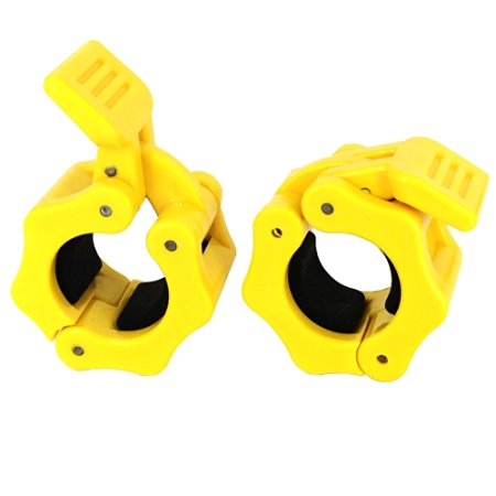 Greenten 1 Inch Barbell Clamps Quick Release Pair of Locking 1" Inch Pro ABS Locking Olympic Size Workout Professional Barbell (1 Pair)