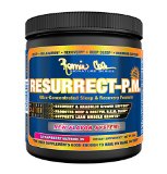 Ronnie Coleman Signature Series Resurrect-PM Deep Restful Sleep and Anabolic Muscle Building Recovery Formula Promotes Lean Muscle Growth and REM Sleep Strawberry Watermelon 200 Gram