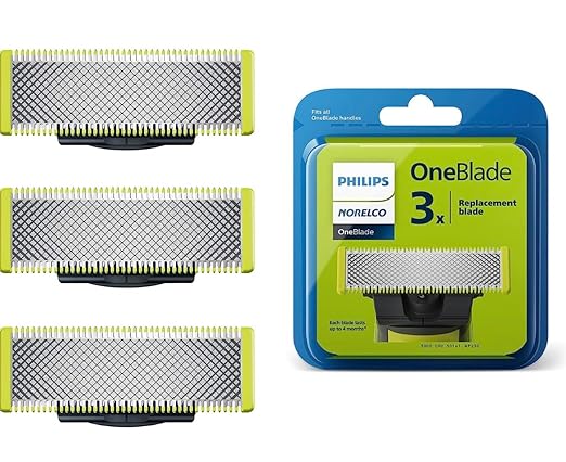 Philips Norelco Genuine OneBlade Replacement Blades, 3 Count, QP230/80