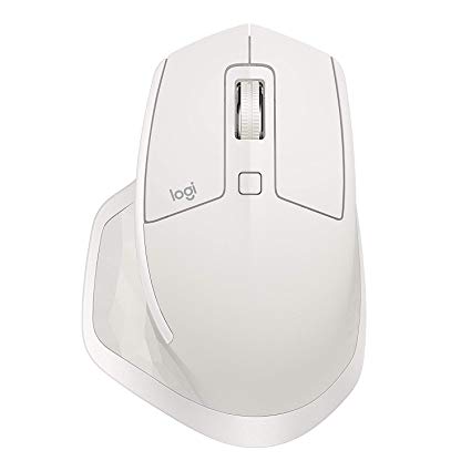 Logitech MX Master 2S Wireless Mouse, Compatible with Apple Mac and Windows Computers (Bluetooth or USB), Light Grey (Certified Refurbished)