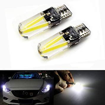 2pcs T10 194 W5W 158 168 led filament bulb error free canbus Wedge Light licence plate led bulb Trunk Lamp Clearance Lights Reading lamp 6000K Xenon White 1 Year Warranty