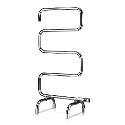 Homeleader Towel Warmer and Drying Rack, L34-001 Heated Stainless Steel Towel Rack, Free Standing, Chrome