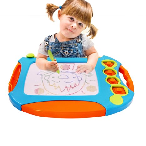 Wishtime Doodle Sketch Learning Toy Erasable Colorful Large Size Magnetic Drawing Board