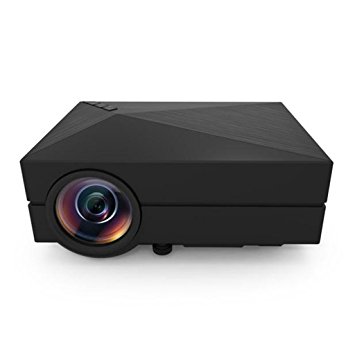 Mini Micro Projector ,Lary Intel GM60a HD 1080P 1000 Lumens LED Wireless Home Theater, Support Phone/Laptop/PC/SD Card/Play Station/TV Box/Xbox/USB Disk