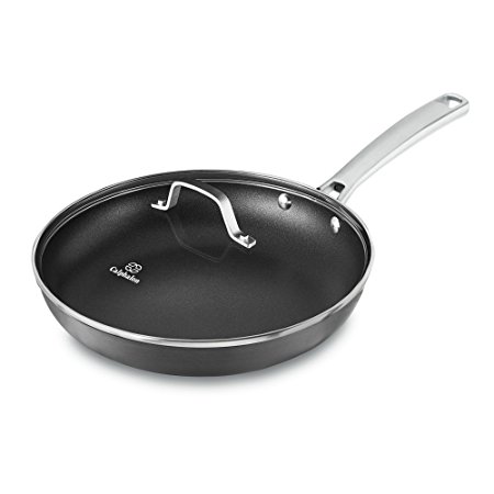 Calphalon 1943286 Classic Nonstick Omelet Fry Pan with Cover, 10 Inch, Grey