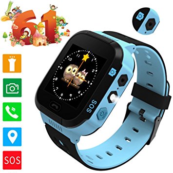 Smartwatch GPS Tracking for kids, with Touch Screen Phone Call Anti-lost Remote Wristband Bracelet for Children (USA Edition)