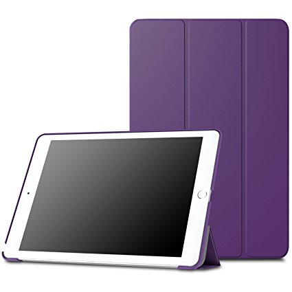 MoKo Case for iPad Pro 9.7 - Ultra Slim Lightweight Smart-shell Stand Cover Case with Auto Wake / Sleep for Apple iPad Pro 9.7 Inch 2016 Release Tablet, PURPLE