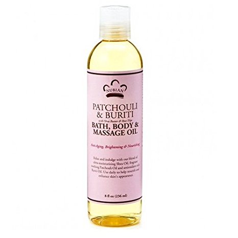 Patchouli & Buriti Bath, Body, and Massage Oil 8 Ounces