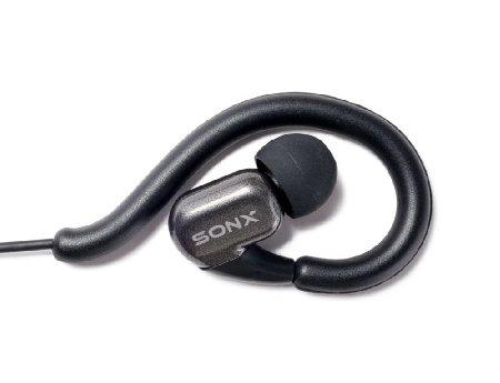 SONXTRONIC XDR-1000 BB Premium Fashion Soft Touch Earhook Earbud Sport Running Headphones with Microphone Bass Boxes Design