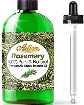 2oz - Artizen Rosemary Essential Oil (100% Pure & Natural - UNDILUTED) Therapeutic Grade - Huge 2 Ounce Bottle - Perfect for Aromatherapy